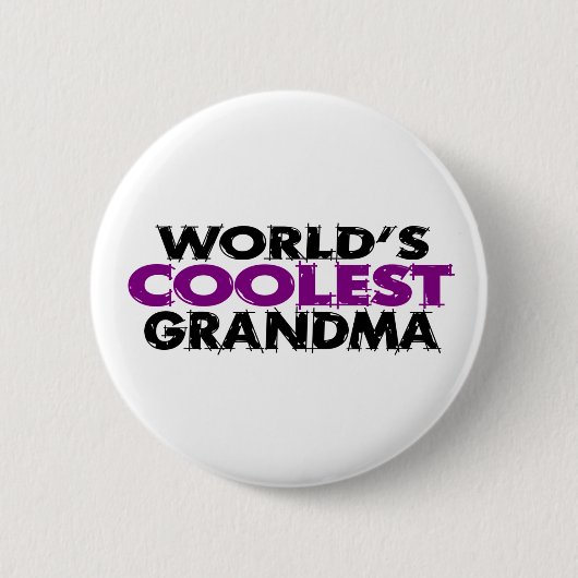 Worlds Coolest Grandma Ronde Button 5,7 Cm (Voorkant)