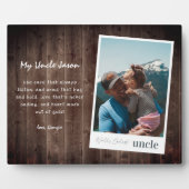 World's Coolest Uncle | Modern Photo Plaque Fotoplaat (Voorkant)