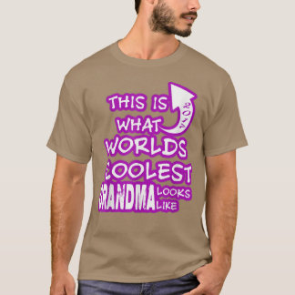 Worlds coolste grootmoeder t-shirt