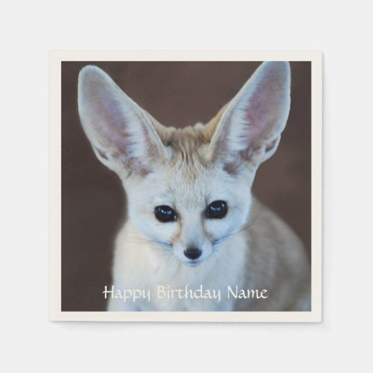 Worlds Cutest Fennec Fox Servetten (Voorkant)