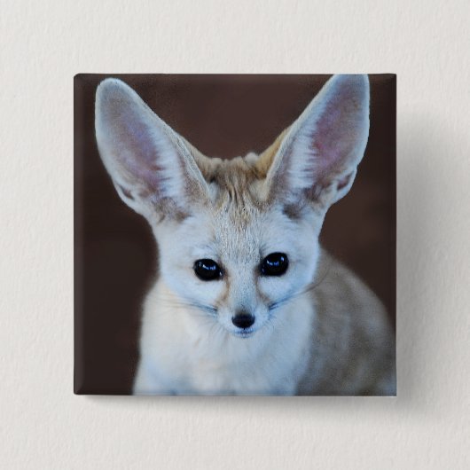 Worlds Cutest Fennec Fox Vierkante Button 5,1 Cm (Voorkant)