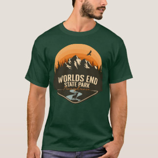 Worlds End State Park Pennsylvania PA Camping cade T-shirt