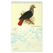 Worlds Extinct Birds  Art Birders 2026 Muur Kalender (Mar 2026)