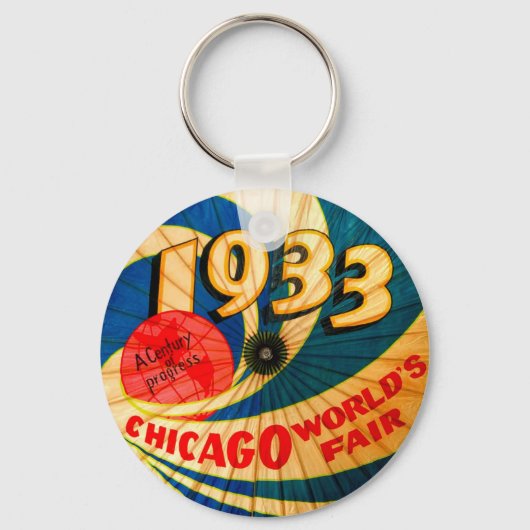'World's Fair Century Progress and Art' uit 1933 Sleutelhanger (Voorkant)