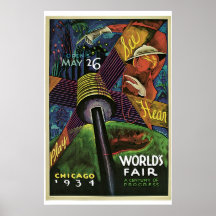 "World's Fair, Chicago, 1934" Vintage
