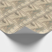  World's Fair Chicago Souvenir Map, 1893 Cadeaupapier (Hoek)