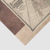 World's Fair Chicago Souvenir Map, 1893-decoupage Tissuepapier (Detail)