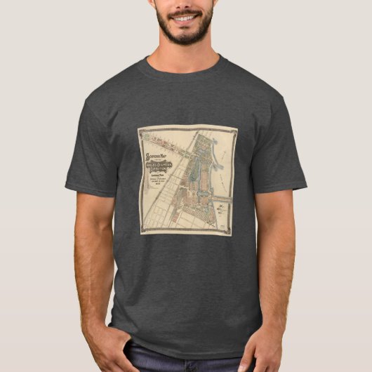 World's Fair Chicago Souvenir Map, 1893 T-shirt (Voorkant)