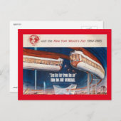 World's Fair Monorail, New York 1964  Briefkaart (Voorkant / Achterkant)