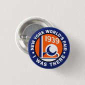 'World's Fair Replica Button' uit 1939 Ronde Button 3,2 Cm (Voorkant /achterkant)