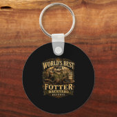Worlds fotter grappige otter achtertuin vader grap sleutelhanger (Voorkant)