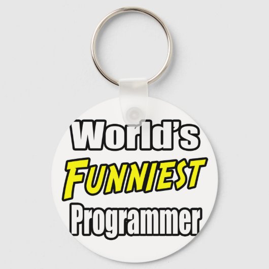 World's Funniest Programmer Sleutelhanger (Voorkant)