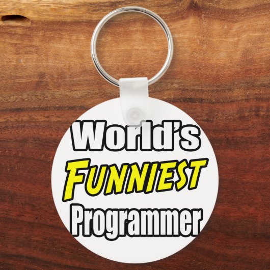 World's Funniest Programmer Sleutelhanger (Voorkant)