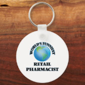 World's Funniest Retail Pharmacist Sleutelhanger (Voorkant)