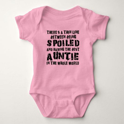 world's greatest auntie baby bodysuit (Voorkant)