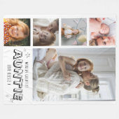 Worlds Greatest Auntie Trendy Photo Strip Fleece Deken (Voorkant (Horizontaal))