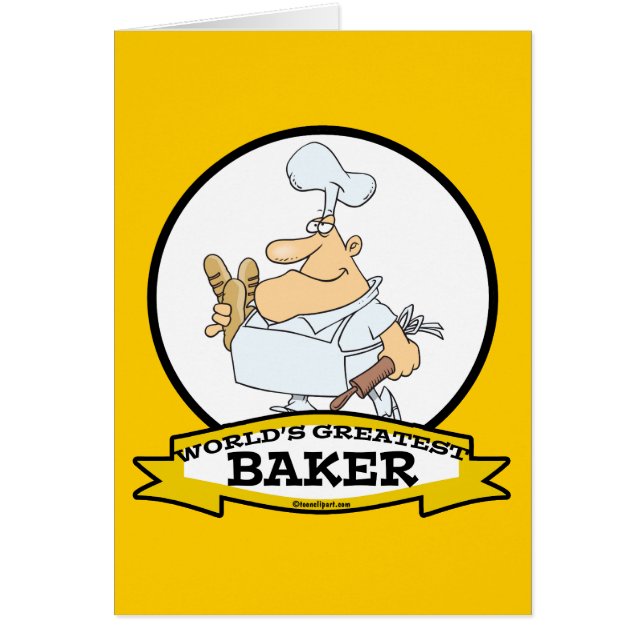 WORLDS GREATEST BAKER MANNEN CARTOON (Voorkant)