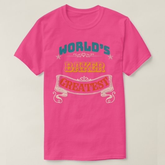 WORLDS GREATEST BAKERTShirt T-shirt (Design voorkant)