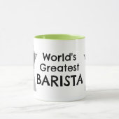 World's Greatest Barista Moka Pot Coffee Mug Mok (Midden)