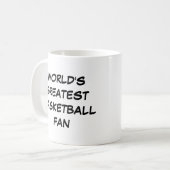 'World's Greatest Basketball Fan'-Mok Koffiemok (Voorkant links)