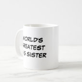 'World's Greatest Big Sister'-Mok Koffiemok (Voorkant links)