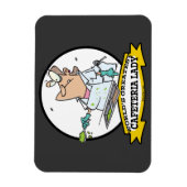 WORLDS GREATEST CAFETERIA LADY CARTOON MAGNEET (Verticaal)