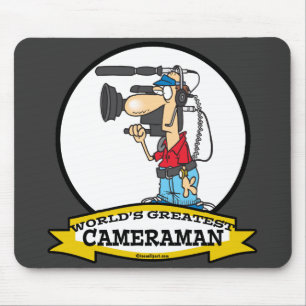 WORLDS GREATEST CAMERAMAN MANNEN CARTOON MUISMAT
