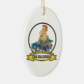 WORLDS GREATEST CAR SALESMAN II-CARTOON KERAMISCH ORNAMENT (Rechts)