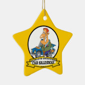 WORLDS GREATEST CAR SALESMAN II-CARTOON KERAMISCH ORNAMENT (Rechts)
