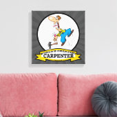WORLDS GREATEST CARPENTER II MANNEN CARTOON CANVAS AFDRUK (Insitu (Woonkamer))
