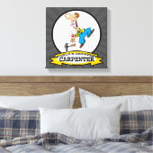 WORLDS GREATEST CARPENTER II MANNEN CARTOON CANVAS AFDRUK (Insitu (Slaapkamer))