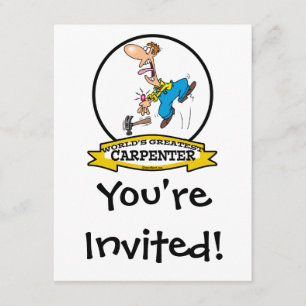 WORLDS GREATEST CARPENTER II MANNEN CARTOON KAART