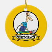WORLDS GREATEST CARPET CLEANER MANNEN CARTOON KERAMISCH ORNAMENT (Voorkant)