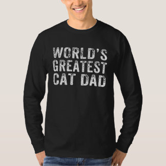 World's Greatest Cat Dad Fur Parent Cat Owner   2 T-shirt