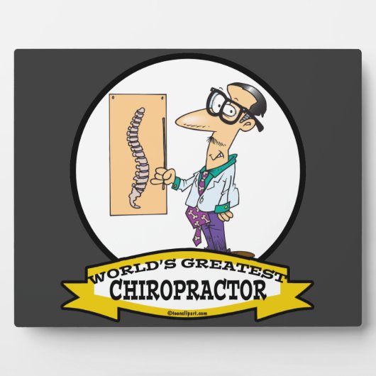 WORLDS GREATEST CHIROPRACTOR MANNEN CARTOON FOTOPLAAT (Voorkant)