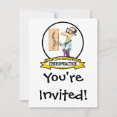 WORLDS GREATEST CHIROPRACTOR MANNEN CARTOON KAART (Voorkant)