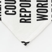 World's Greatest Court Reporter Fleece Deken (Hoek)