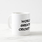 'World's Greatest Cricket Fan'-Mok Koffiemok (Voorkant links)