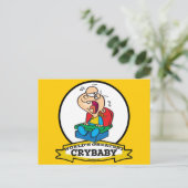 WORLDS GREATEST CRYBABY CARTOON BRIEFKAART (Staand voorkant)