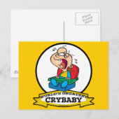 WORLDS GREATEST CRYBABY CARTOON BRIEFKAART (Voorkant / Achterkant)