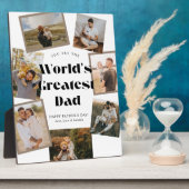 World's Greatest Dad 7 Foto Collage Fotoplaat (Zijkant)