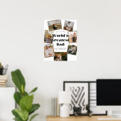 World's Greatest Dad 7 Foto Collage Poster (Thuiskantoor)