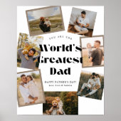 World's Greatest Dad 7 Foto Collage Poster (Voorkant)