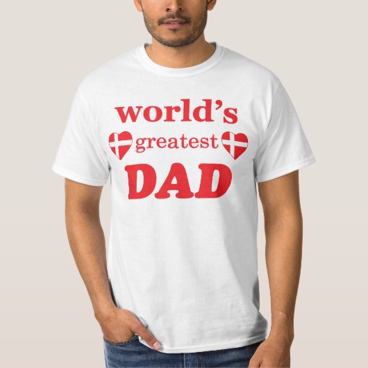 WORLDS GREATEST DAD - DEENSE VLAGS T-SHIRT (Voorkant)