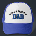 Worlds Greatest Dad Pet Blauw<br><div class="desc">Worlds Greatest Dad Pet Blauw</div>