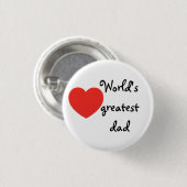World's greatest dad ronde button 3,2 cm (Voorkant /achterkant)