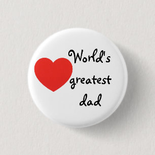 World's greatest dad ronde button 3,2 cm