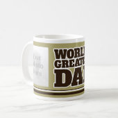 World's Greatest Dad twee foto's Zachte groene mok (Voorkant links)