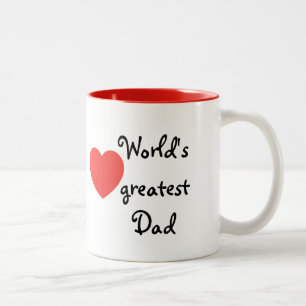 World's greatest Dad Tweekleurige Koffiemok