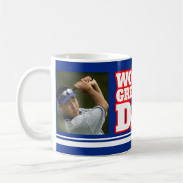 World's Greatest Dad voeg 2 foto's blauw mok toe